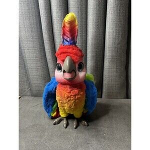 FurReal Friends Rock A Too The Show Bird Interactive Talking Plush Parrot Hasbro